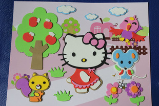 包邮幼儿班必备EVA立体贴画DIY手工画3D手工