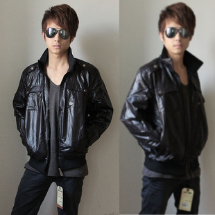  A010薄款直筒型青春罗纹底摆男装夹克 韩版 休闲外套男士衣服