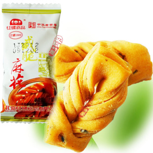  咸脆麻花 咸酥 小麻花 红螺蜜麻花 零食 老北京特产 500g四件包邮