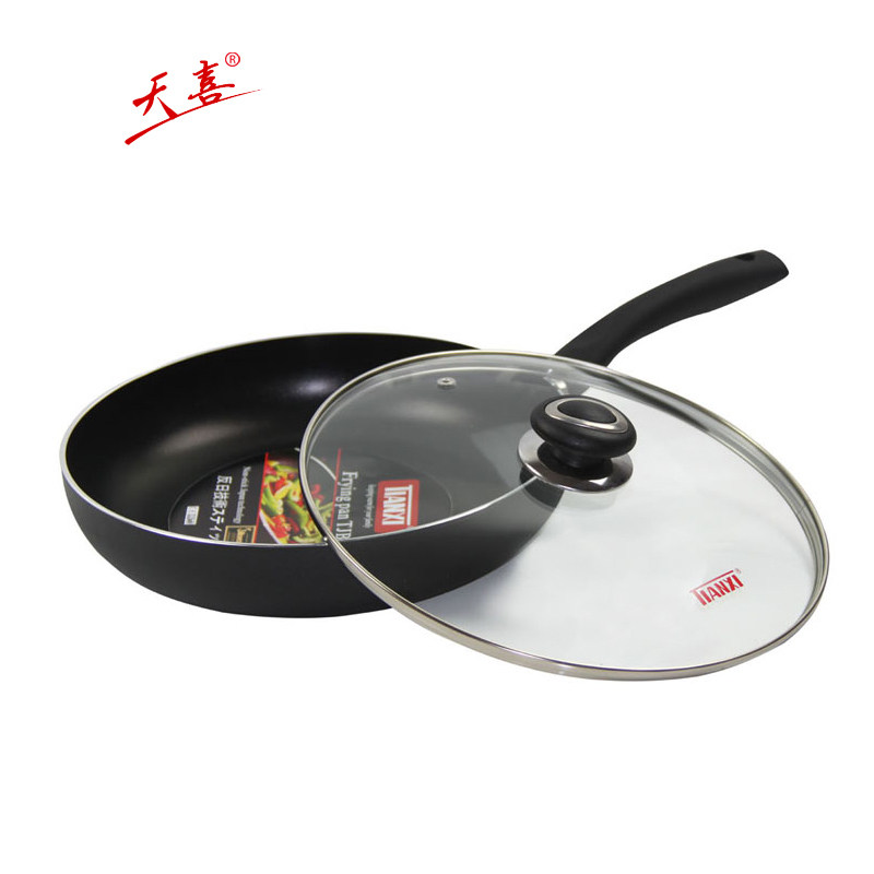 天喜 经典系列 不粘锅 磨砂煎锅平底锅 无油烟锅具 26CM