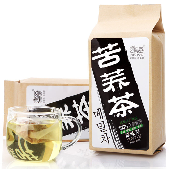 【淘金币】东艺  四川凉山 苦荞麦茶 黑苦荞茶 袋泡茶 250g 包邮