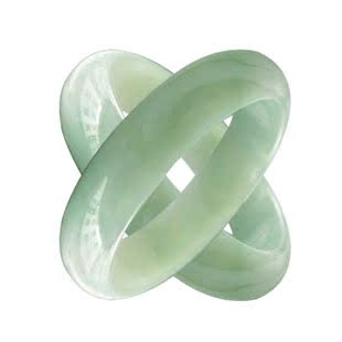  飞来石/A货翡翠手镯天然冰种浅绿色翡翠玉镯子微瑕带证书多款包邮