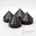 【韵材坊】Q2 顶级黑檀木中号音响避震脚钉 33X28mm 自粘型