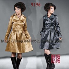 雅尼拉品牌女装2010春装最新款热卖日韩版长款风衣大衣外套9196