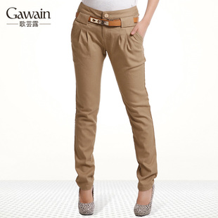Gawain/歌芸露长裤 2011女装 秋季新品 时尚休闲长裤送腰带