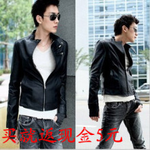 2011冬装新款男士pu皮夹克男式外套男装男款新款春装机车 夹克 男