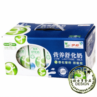  江浙沪2件包邮 伊利 牛奶 低乳糖低脂牛奶 营养舒化奶 250ml/12