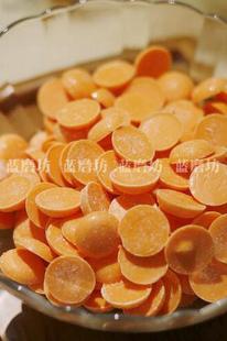  【50g纯可可脂巧克力币】手工DIY纽扣巧克力/原料（橙色香橙味）