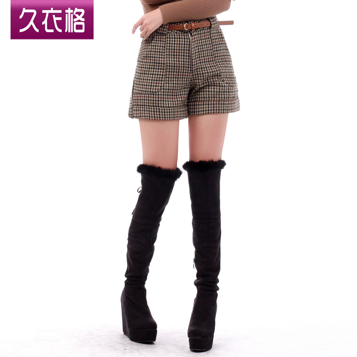 <em>格子呢短裤</em>包邮,<em>格子呢短裤</em>货到付款,牛仔短裤