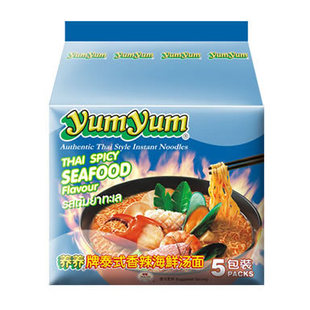  泰国进口养养牌面 泰式香辣海鲜味汤面 方便面泡面 5连包 6套包邮