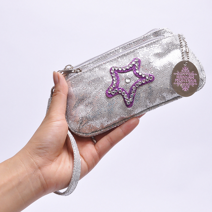Sequins Eye-catching Argent three-dimensional Five-pointed star Refinement Handbag Double-deck handbagin the Storage consolidation , Home Storage appliances , Storage bag , Cosmetic category - from Buy2taobao.com to provide professional Taobao agent buy service