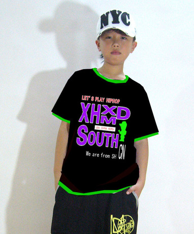 少儿街舞短袖 儿童街舞T恤 出口韩国的青少年