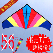 Look for the only genuine colorful birds brand Weifang maker style umbrella cloth rainbow triangle kite super easy to fly