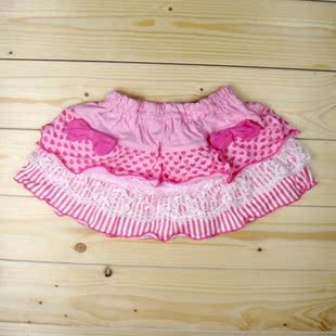  外贸原单秋装女童装宝宝婴儿裙子 儿童超短裙 全棉蕾丝短裙子