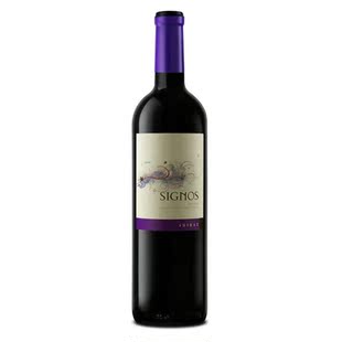  也买酒 阿根廷原装进口红酒 标牌西拉干红 葡萄酒 750ml
