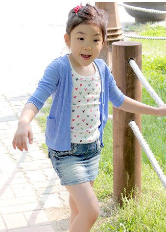 字撞色拉链带帽春季新款外套,女宝百搭<em>针织</em>棉