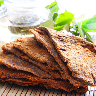  百草味 零食特产 内蒙古纯正黄牛肉干 香辣牛肉片【200g袋装】