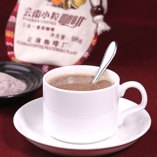  二袋包邮 云南特产 小粒咖啡 玛其朵 三合一速溶 98克 布
