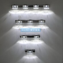 大功率LED镜前灯 美国普瑞灯芯 水晶不锈钢浴室镜前灯 1020系列