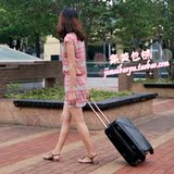 日本ABS+PC拉杆箱黑色20寸24寸28寸男女旅行箱 万向轮 登机箱子
