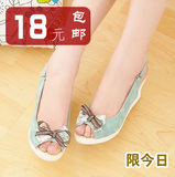 2012夏季新款欧美女鞋休闲鞋高跟鞋防水台鱼嘴鞋坡跟鞋罗马凉鞋