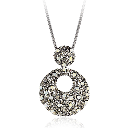 毛衣链 长款水钻项链...