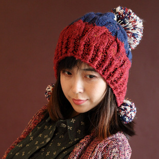  秋冬帽女士毛线帽护耳帽针织帽可爱女冬天冬季韩版帽子加厚冬帽