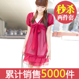 2011 新 夏装 韩版美女蝴蝶结雪纺两件套洋装连衣裙长裙雪纺裙