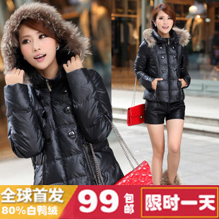 9.25大放价 【质检】羽绒服女 短款2012秋装新品  带帽 女士 外套