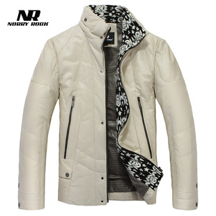  皮衣男士真皮羽绒服男款皮夹克海宁皮衣绵羊皮修身外套男装皮外套