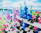 Z特价DIY数字油画手绘 花海30*40|40*50|60*80客厅房间装饰画