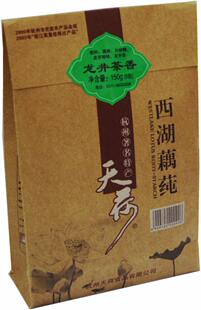  【170】四皇冠 杭州特产 天荷 西湖藕莼150克 龙井茶香--纸袋装