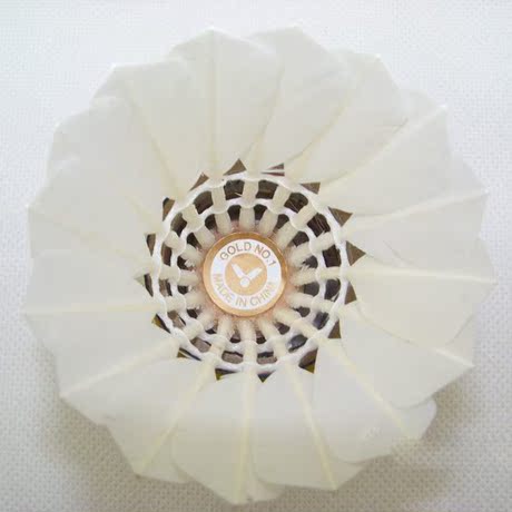 胜利金黄1号羽毛球正品 鹅毛 耐打 中国羽协指