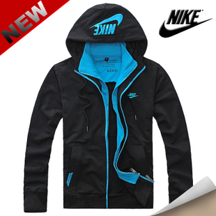  新款耐克/NIKE正品休闲开衫运动卫衣连帽假两件男装外套