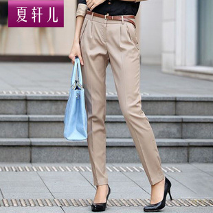  夏轩儿 时尚韩版显瘦西裤女款正装免烫包臀休闲裤修身百搭裤子515