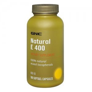  美国GNC 天然维生素E软胶囊 VE 天然抗氧化剂 防衰老美容 180粒