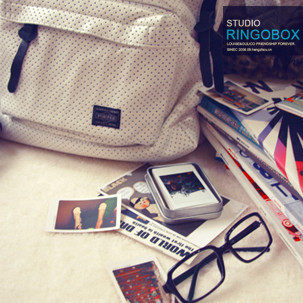◣RINGOBOX 100%实摄. 现◥ 港feel   白色波点镂空School Bag