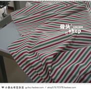 窗帘沙发布靠垫桌布 DIY手工 纯棉帆布布料/美式乡村条纹2.4米宽