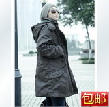 江南布衣 2012春冬新款 韩版长款女装大码加厚保暖棉衣女棉服包邮