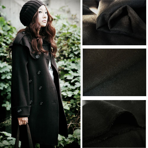 Melton woolen overcoat cloth High grade cloth Autumn and winter Overcoat cloth Mak itin the Accessories/Leather belt/Hat/Muffler , Clothing fabrics , Fabrics category - from Buy2taobao.com to provide professional Taobao agent buy service