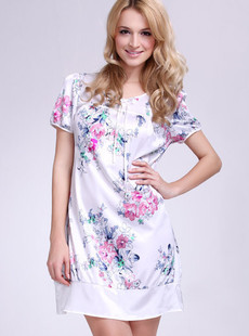 Dream Moonbasa Sally's warm spring lovely chest plait copy silk household skirt (011411295)