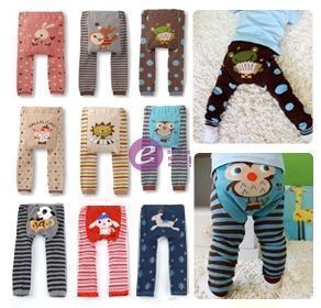  秒杀  春秋款宝宝动物造型大pp裤 儿童打底裤  冬季毛裤针织裤