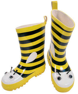  双冠新品 蜜蜂儿童雨鞋雨靴 超可爱儿童防水雨靴 儿童套鞋水鞋