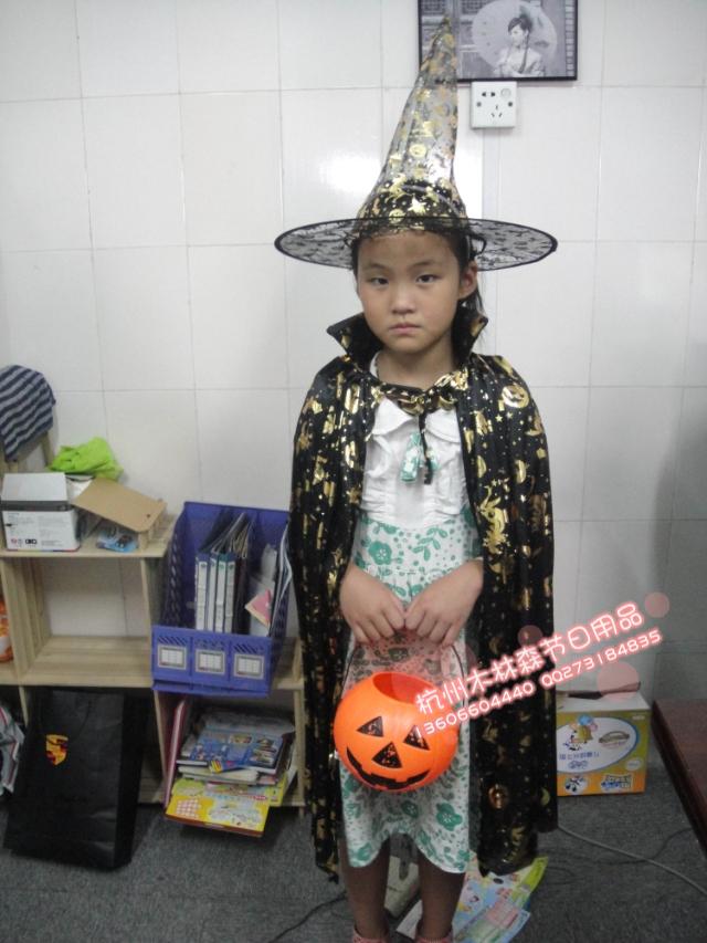 天正披风万圣节件套三小孩店铺帽服装(巫婆批量建筑可以怎样图纸打印皇冠图片