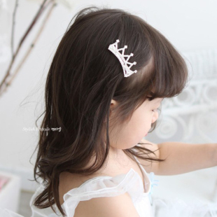  宝宝儿童发饰 儿童皇冠 弹簧夹 宝宝发夹 儿童发夹 be a Princess