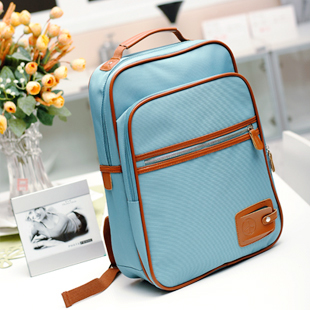 韩版帆布电脑双肩包...