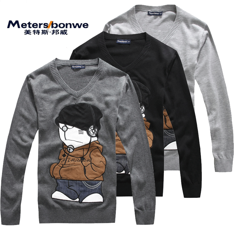 热卖 12春秋季 美特斯邦威男装<em>机器</em>叮当猫卡通