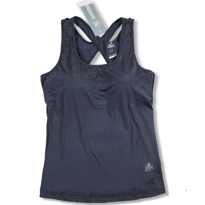 2012印花<em>女子</em>运动休闲<em>网球服</em>背心带胸垫快干