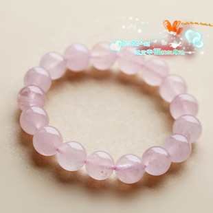  杨幂明星同款 正品天然水晶粉晶手链 粉水晶女款旺桃花 假一赔十