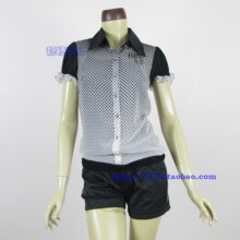 香影夏装 正品剪标 2012新款 两件套渐变雪纺衬衣C1122065